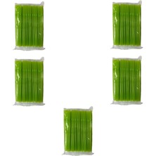 Omeyva Körüklü Yeşil Kalın Buzlu Soğuk Içecek Pipet - 22 Cm. - 8 Mm. - 500 Adet