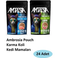 Ambrosia 24'lü Poch Karma Koli Yetişkin Kedi Maması 06