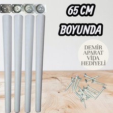 65 cm Beyaz Masa Sandalye Orta Sehpa Ayağı