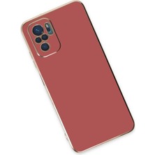 Kayem Kay  Xiaomi Redmi Note 10 Kılıf Volet Silikon - Kırmızı 56487