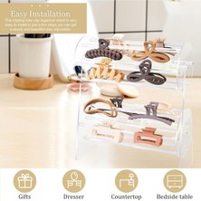 UltraMint Iki Katlı Şeffaf Pleksi Saç Tokası Düzenleyici, Pratik ve Şık Tasarım