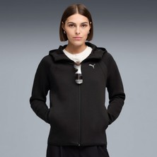 Kadın Puma Evostripe Siyah Ceket Uzun Kol Düz Desenli Midi Kesim Kalıbı 691898-01