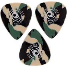 D'Addario 1CCF4K Gitar Penası 3 Adet Medium Kamuflaj