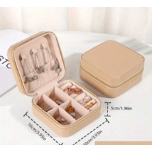 UltraMint Mini Takı Kutusu, Taşınabilir Fermuarlı Seyahat Depolama Organizer