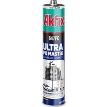 Akfix Fc 47 Siyah Mastik Silikon DEMİR-SAC-ALÜMİNYUM-ÇELİK-KURŞUN-BAKIR-SERAMİK-CAM-BETON-AHŞAP-280ML