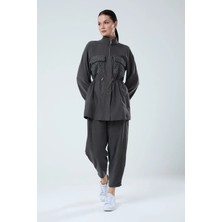 Jupe Kadın Modern File Detaylı Iki Parça Takım