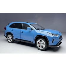 Sunman Kutulu Koleksiyon 1 / 24 Ölçek Toyota Rav4 Mavi Model Metal Araba
