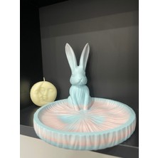 UltraMint Sevimli Tavşan Temalı 3D Organizer Tabak, Şık ve Dekoratif Takı Standı