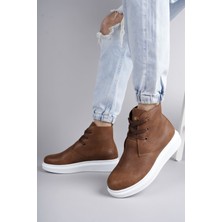 Zapatos SLW207 Oslo Bağcıklı Cilt Erkek Günlük Spor Bot Bt - Taba