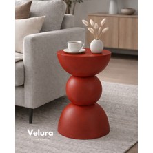 Velura Home & Living Maco Yan Sehpa - Kırmızı