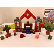 ToyznKidz 100 Parça Manyetik Küp Blok Hayvan Evi Temalı Yapı Taşı (2.0 Cm)