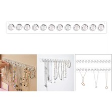 UltraMint Kendinden Yapışkanlı 12'li Elmas Tasarım Şeffaf Akrilik Takı Düzenleyici