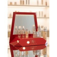 UltraMint Kırmızı Pleksi Kozmetik Organizer, Işıklı Parfüm ve Makyaj Standı