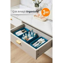 UltraMint 3'lü Çok Amaçlı Makyaj Düzenleyici Organizer Seti
