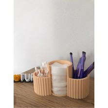 UltraMint Çok Bölmeli 3D Baskı Banyo ve Makyaj Organizeri, Şık ve Pratik Design