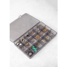 UltraMint 3'lü Takı Organizer Seti, 18 Bölmeli Saklama Kutusu, Şık ve Fonksiyonel