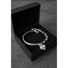 miraç gümüş takı atölyem 925 Ayar Gümüş  Sevgi Bileziği - Sevgililer Gününe Özel