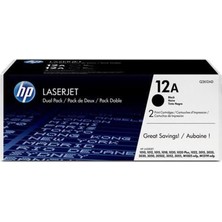 Hp 12AD Black Siyah 2.000 Sayfa Çiftli Toner Q2612AD