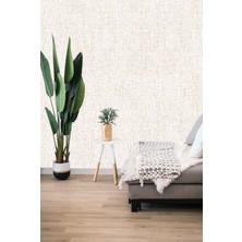 Golden DUVAR KAĞIDI - BORDÜR Keten Kumaş Görünümlü Dokulu Nonwoven 5,2m² Modern Duvar Kağıdı