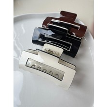 Parlak Mat Renkli Çerçeve Görünümlü Şık Kemik Mandal Toka