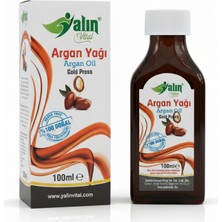 Yalın Vital Argan Yağı 100 ml | %100 Saf ve Doğal Soğuk Sıkım ( Cam Damlalık Hediyeli )