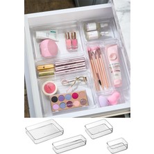 UltraMint Şeffaf 7'li Çekmece Içi Organizer, Kozmetik ve Takı Makyaj Düzenleyici