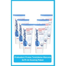 Prokudent Protez Temizleme Macunu 6X75 ml Avantaj Paket