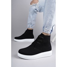 Zapatos SLW207 Oslo Bağcıklı Süet Erkek Günlük Spor Bot Bt - Siyah