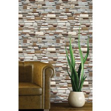 Golden DUVAR KAĞIDI - BORDÜR Antik Serisi Örme Taş Duvar Desen 5,2m² Nonwoven Modern Duvar Kağıdı