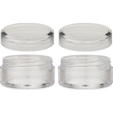 UltraMint Turuncu 3,8cm 10ML Mini Şeffaf Saklama Kutusu Çift Seti