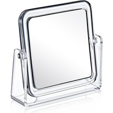 UltraMint Kare Masa Üstü Çift Taraflı 3x-1x Makyaj Aynası FT-071