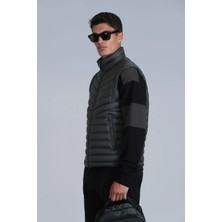 Lufian Axel Erkek Yeşil Yelek %100 Polyamid Dik Yaka Modern Stil 112130024