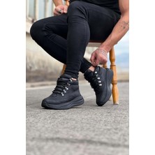 Zapatos WG035 Erkek Spor Günlük Bağcıklı Cilt Bot Cst - Siyah