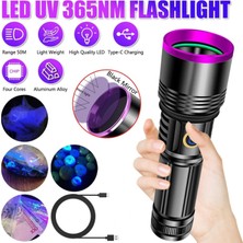 Vice Avm F.B.I F-365 UV 20W Şarjlı 26650 Pilli Profesyonel El Feneri TG-V 2519