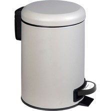 Noble Life 12 Lt Bej Pedalı Yavaş Kapanır Çöp Kovası