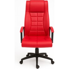 Sadık Ofis Ergonomik Yönetici Ofis Koltuğu – Siyah Ayak & Krom Kollu, Yüksek Sırt Destekli