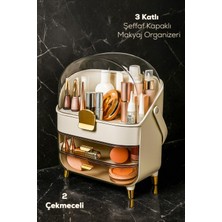 UltraMint Çok Amaçlı 3 Katlı Organizer, 2 Çekmeceli, Kozmetik ve Takı Düzenleyici