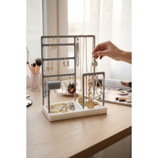 UltraMint Çoklu Takı Düzenleyici, Şık ve Pratik Takı Standı, Çift Renk Tasarım