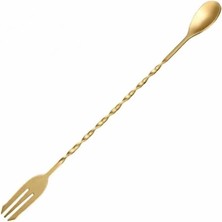 Epinox Epx AKK30 Gold Çatallı Kokteyl Kaşığı 30 cm