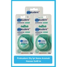 Prokudent Hassas Diş İpi Nane Aromalı 5 x 40 m 5 Adet Almanya Menşeli Ferahlatıcı Deneyim
