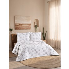 Calantha Home Collection Luna 3 Parça Çift Kişilik Pike Takımı Kahverengi 230 x 240 cm