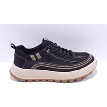 Guja 26Y514 Erkek Paraşüt Kumaş Sneaker Günlük Ayakkabı Siyah