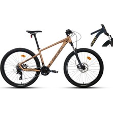 Carraro Crx 721 27,5" 21-V Hd Dağ Bisikleti - Parıltılı Lacivert-Bronz - 36 cm