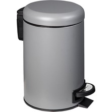 Noble Life 12 Lt Gri Pedalı Yavaş Kapanır Çöp Kovası