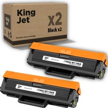 Kingjet Hp Uyumlu (106A) W1106A Standart Kapasiteli (2'li Paket) Çipli Muadil Toneri