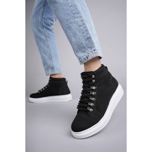 Zapatos SLW206 Ottawa Bağcıklı Süet Erkek Günlük Spor Bot Bt - Siyah