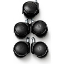 Sadık Ofis Ofis Koltuğu Teker Seti 5'li– Sessiz, Çizmez, 360° Döner