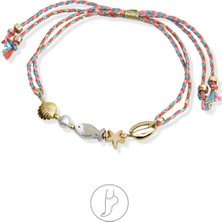 Klips Toptan Mineli Balık Detay Çift Ip Halhal