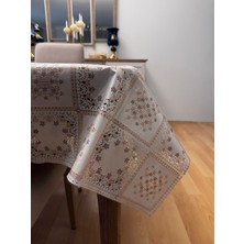 Valerium Elyaflı Pvc Muşamba Desenli Silinebilir Sıvı Geçirmez Masa Örtüsü