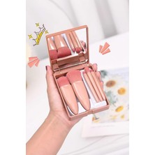 UltraMint 5'li Çok Amaçlı Makyaj Fırça Seti, Pudra, Göz Farı, Allık, Karıştırıcı